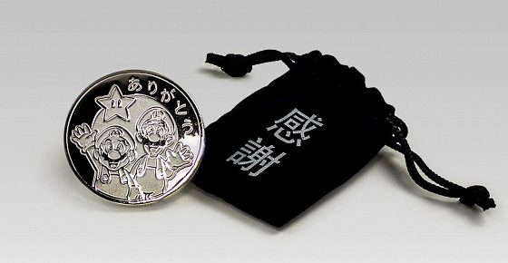 Una moneda conmemorativa de Mario y Luigi como despedida de El Club Nintendo