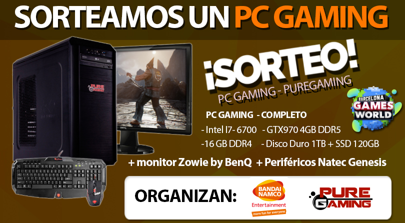 Sorteo PC Gaming completo con Bandai Namco Ent. ¡Participa!