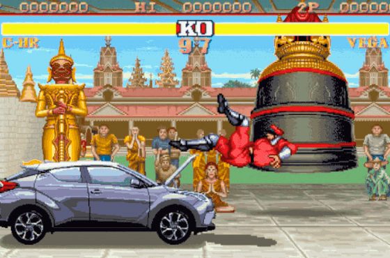 Toyota recrea una pelea entre un coche y M.Bison