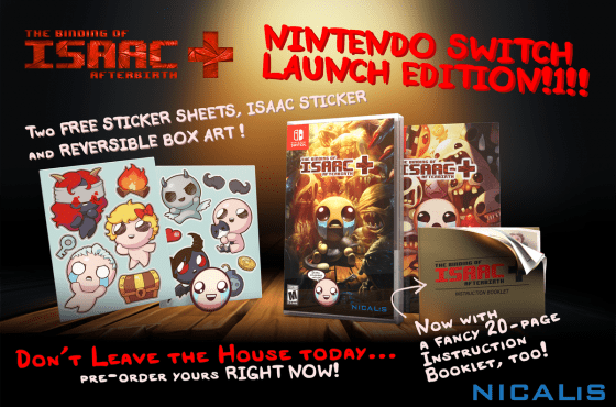The Binding of Isaac retrasa su versión de Switch a finales de marzo