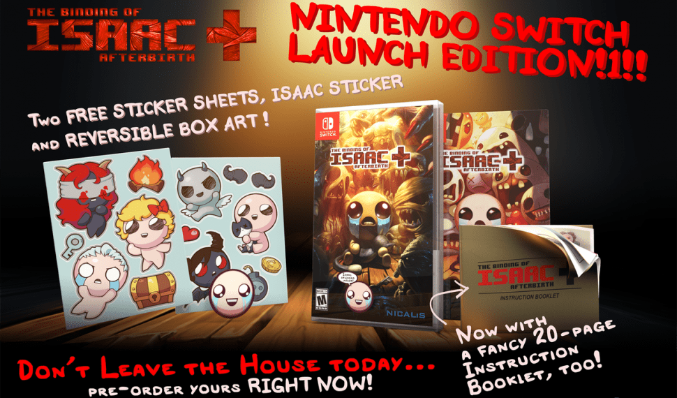 The Binding of Isaac retrasa su versión de Switch a finales de marzo