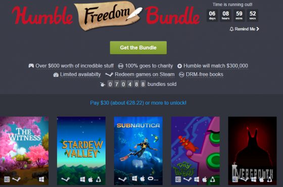 Humble Freedom Bundle – Juegos para apoyar la libertad en contra de las medidas adoptadas por Trump contra los inmigrantes