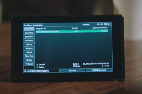 El menú para desarrolladores de Switch sale a la luz por un vídeo promocional