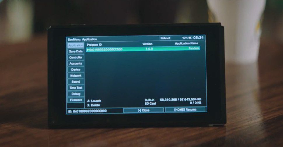 El menú para desarrolladores de Switch sale a la luz por un vídeo promocional