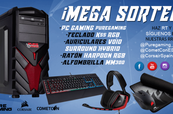 [FINALIZADO] MEGASORTEO COMETCON’17 – PC GAMING COMPLETO CON PERIFÉRICOS CORSAIR