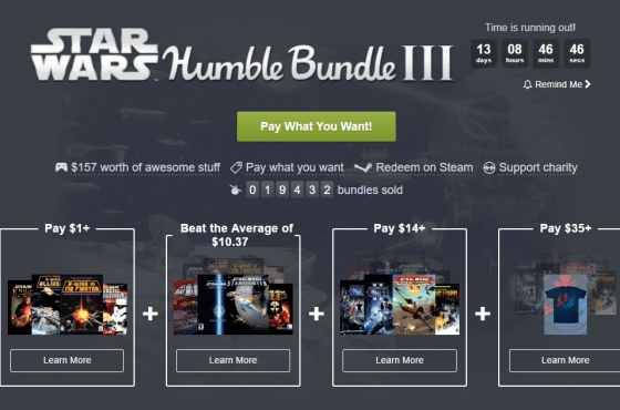 Nuevo Humble Bundle Star Wars ya disponible y es… ¡irresistible!