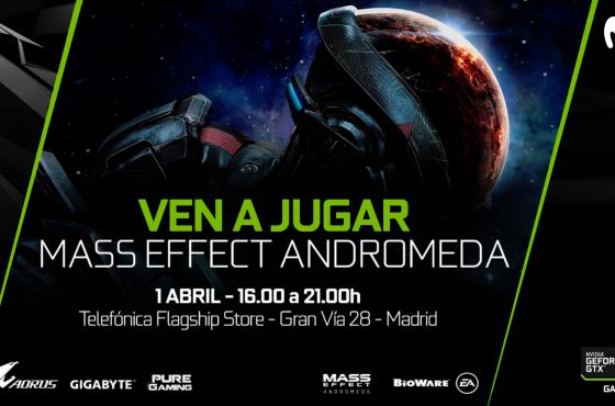 No te pierdas el evento exclusivo de Mass Effect Andromeda en Telefónica Flagship Store de Gran Vía 28 de Madrid