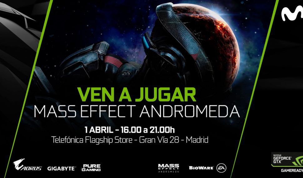 No te pierdas el evento exclusivo de Mass Effect Andromeda en Telefónica Flagship Store de Gran Vía 28 de Madrid