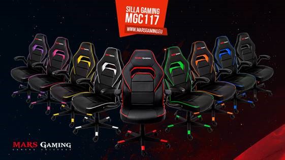 Mars Gaming presenta su nueva silla gaming MGC117