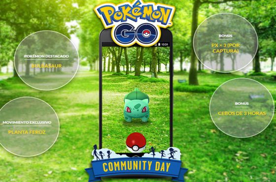 Bulbasaur protagonista del evento comunitario en Pokémon Go el 25 de marzo