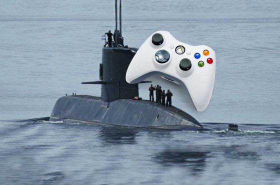 Controlar el periscopio de un submarino del ejercito es más facil con un mando de Xbox