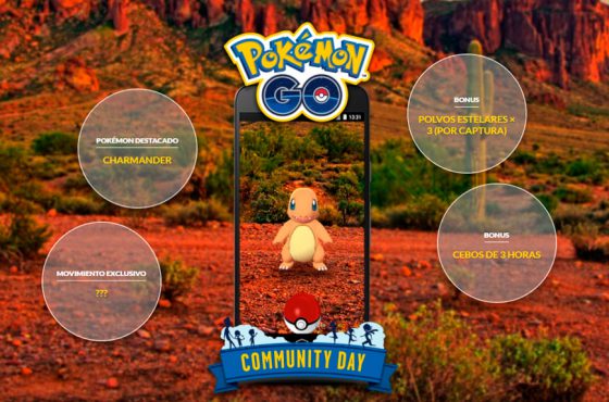 Charmander confirmado para el evento comunitario de Pokémon Go el 19 de mayo