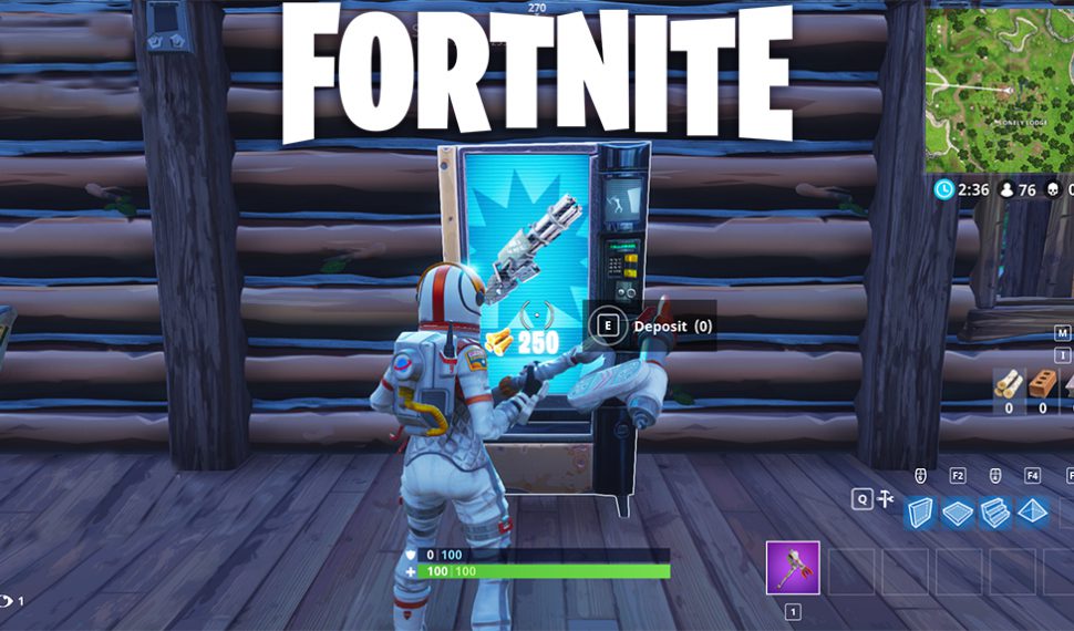 Las máquinas expendedoras llegarán esta semana a Fortnite