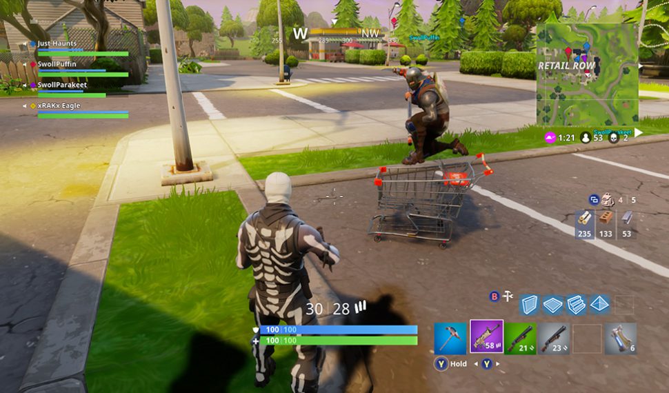 Fortnite añade un carrito de la compra como nuevo accesorio en Battle Royale