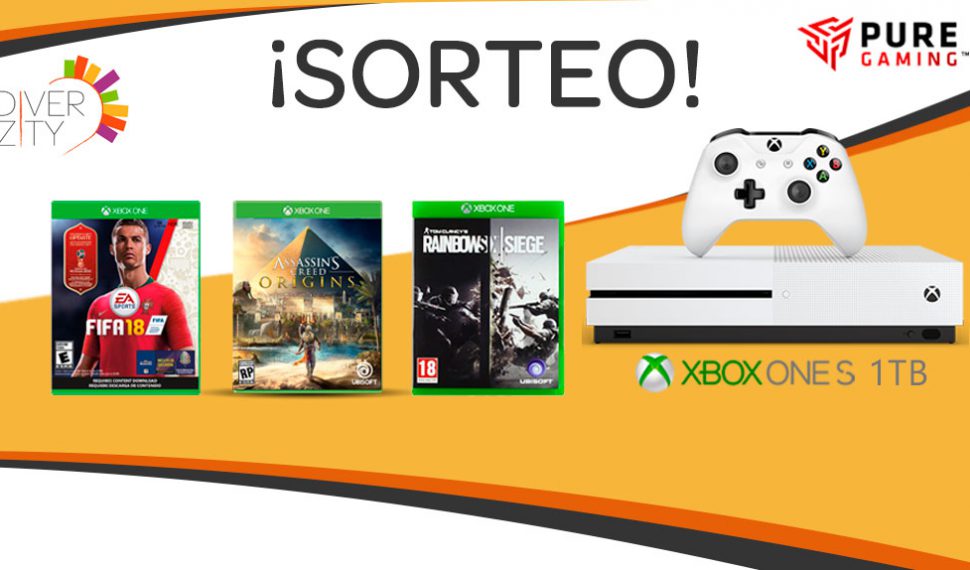 MEGA SORTEO: Gana una Xbox One S de 1TB + 3 juegos con PureGaming y Diverzity