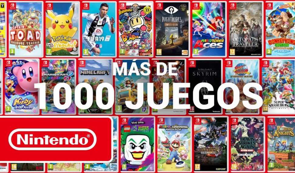 El catálogo de Nintendo Switch supera los 1.000 juegos