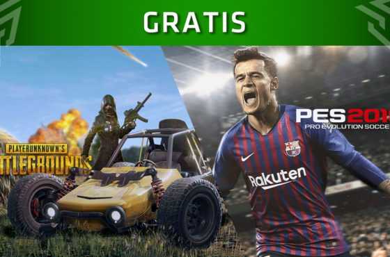 PlayerUnknown’s Battlegrounds y Pro Evolution Soccer 2019 gratis en Xbox One