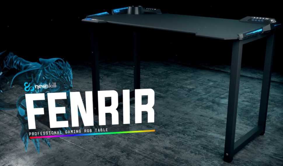 Newskill lanza su nueva mesa gaming RGB llamada Fenrir