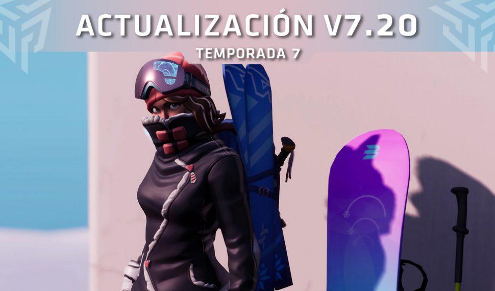 Fortnite recibe la actualización V7.20 – Cambios y novedades