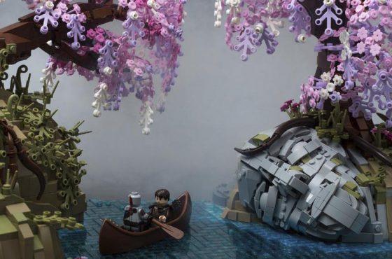 Recrean el Reino de Alfheim de God of War en LEGO
