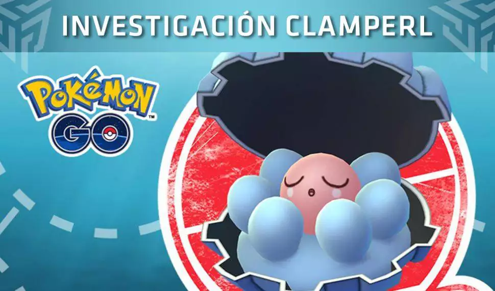 Pokémon Go recibe el evento temporal llamado Investigación Clamperl