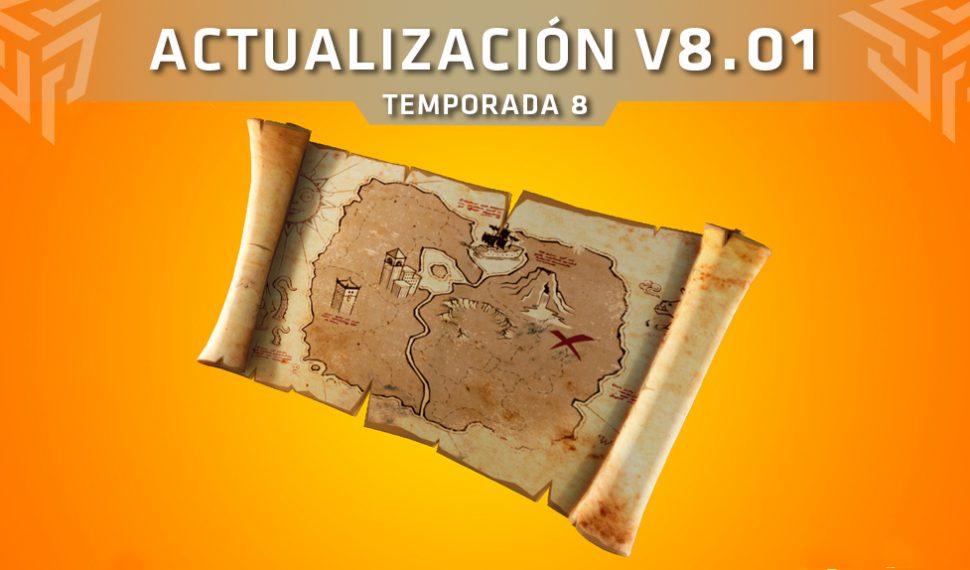 Fortnite recibe la actualización V8.01 – Cambios y novedades