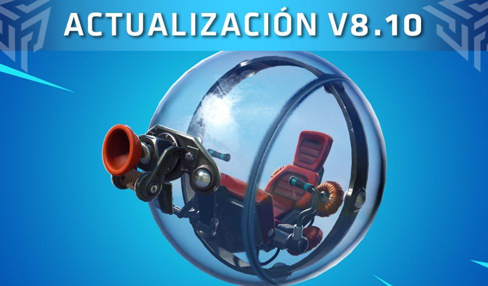 Fortnite recibe la actualización V8.10 – Cambios y novedades