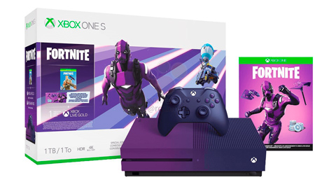 Así podría ser la nueva Xbox One S morada de Fortnite con una skin exclusiva