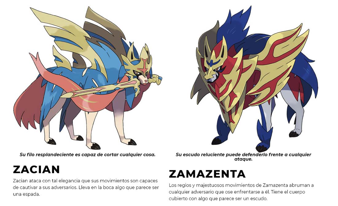 Zacian y Zamazenta