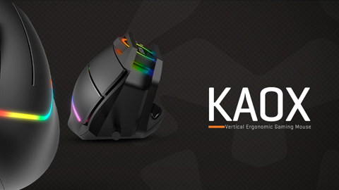 Krom presenta el ratón vertical Kaox con iluminación RGB