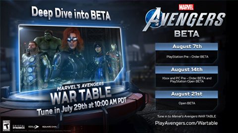 Marvel’s Avengers celebrará una segunda War Table el 29 de julio