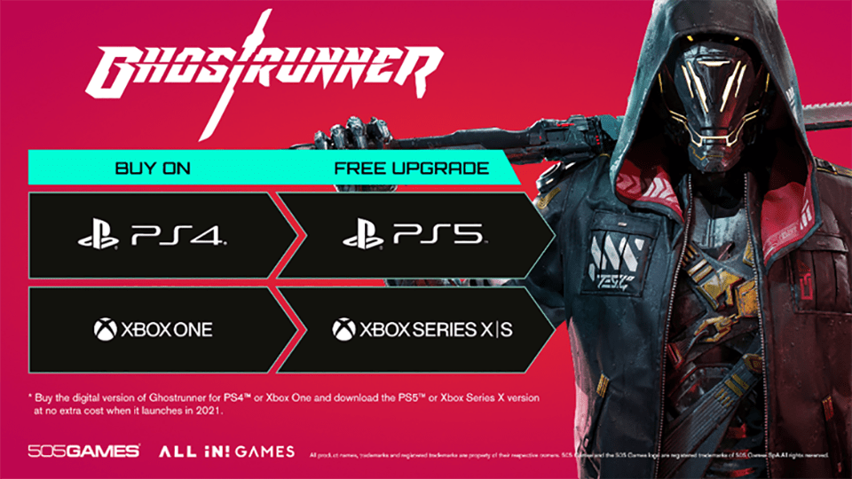 Ghostrunner actualización a PS5 y Xbox Series X