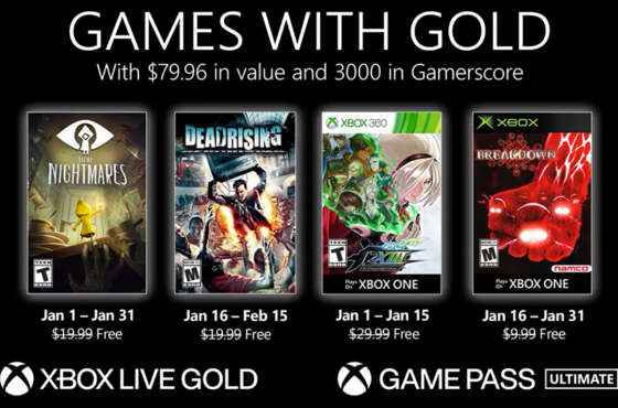 Anunciados los Games with Gold de enero de 2021