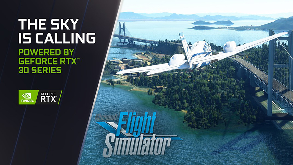 Microsoft Flight Simulator dobla el rendimiento con GeForce RTX 30 Series