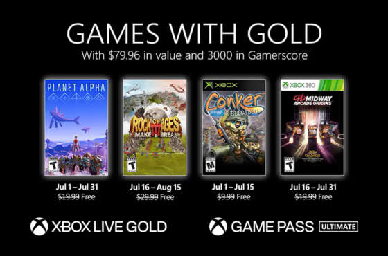 Games with Gold de julio de 2021