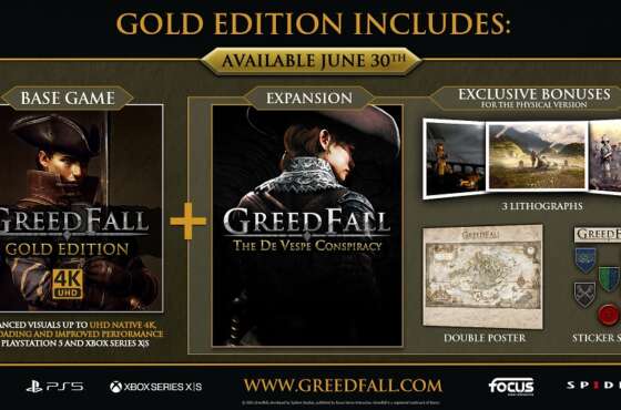 GreedFall: Gold Edition y una nueva expansión se estrenan el 30 de junio