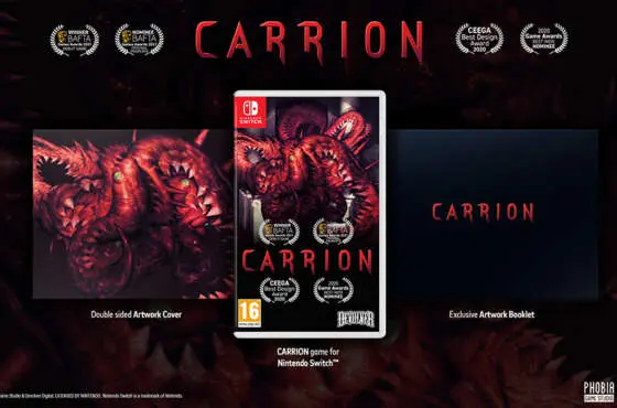 CARRION llegará en formato físico para Nintendo Switch