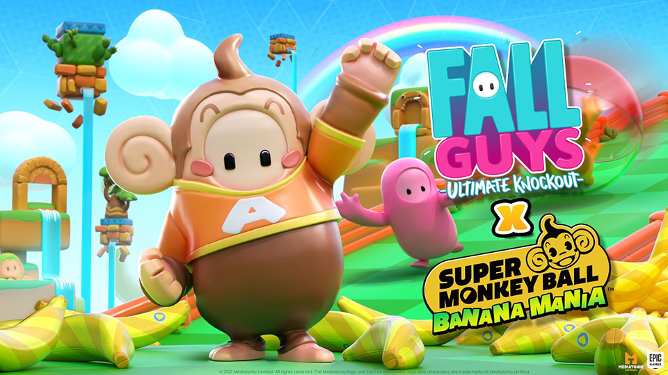 Super Monkey Ball Banana Mania anuncia colaboración con Fall Guys: Ultimate Knockout