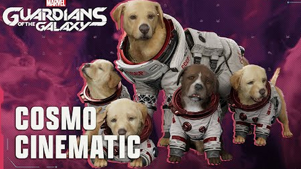 Cosmo, el perro del espacio, nos trae una nueva cinemática de Marvel’s Guardians of the Galaxy