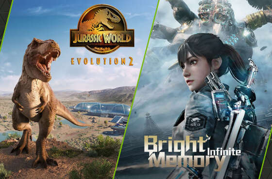 Jurassic World Evolution 2 y Bright Memory: Infinte llegan a GeForce NOW