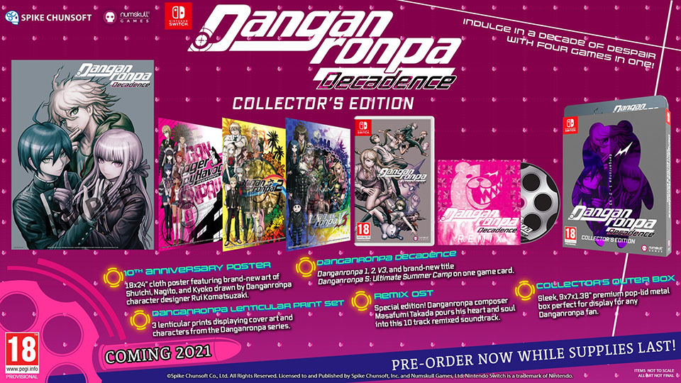 Danganronpa Decadence ya disponible en dos ediciones físicas para Nintendo Switch