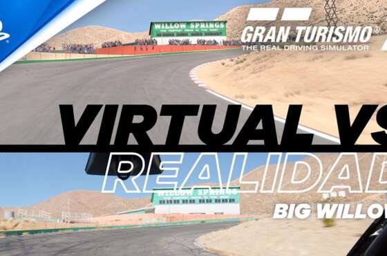 Gran Turismo 7: comparativa virtual vs real en Willow Springs