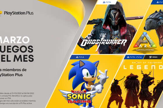PlayStation Plus como nuevos títulos del mes de marzo
