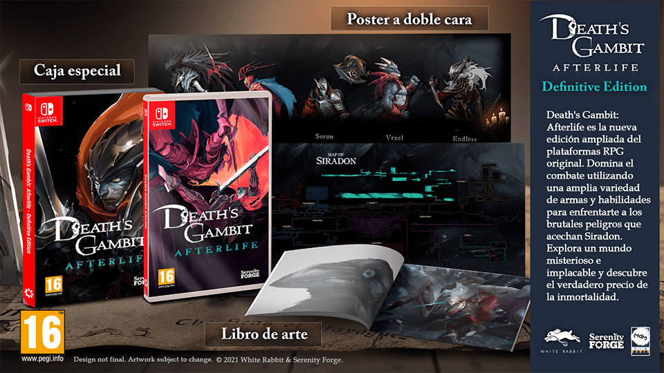 La edición especial de Death’s Gambit: Afterlife para Nintendo Switch ya está disponible