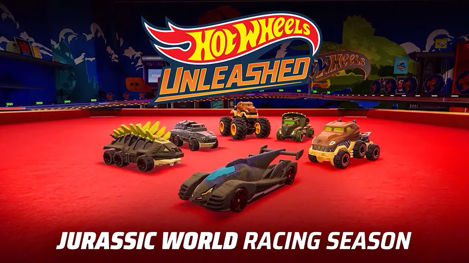 Jurassic World llega en la nueva temporada de carreras de Hot Wheels Unleashed
