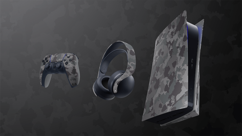 Nueva colección Gray Camouflage para periféricos de PS5