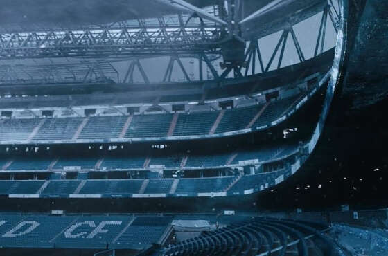 El Ragnarök cubre de hielo las obras del renovado Estadio Santiago Bernabéu