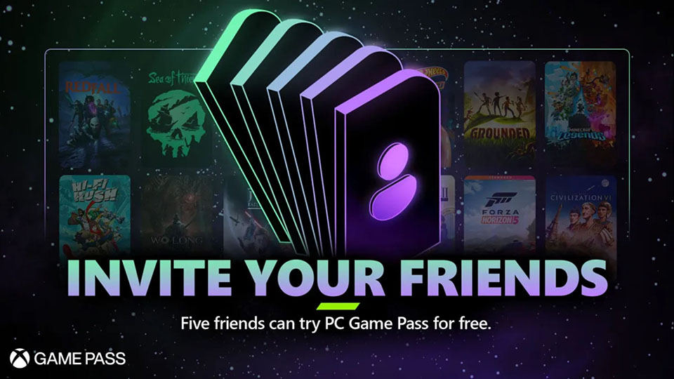 Ya disponible la invitación de Xbox Game Pass para amigos