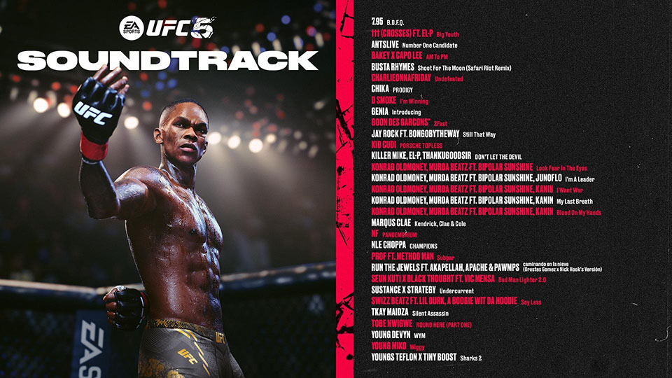 Se desvela la banda sonora de EA SPORTS UFC 5