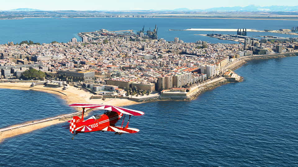 Cádiz como nunca la habías visto en Microsoft Flight Simulator